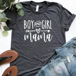 Boy And Girl Mama Mother's Day Shirt