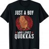 Boy who loves Quokkas short-tailed scrub Wallaby Quokka T-Shirt