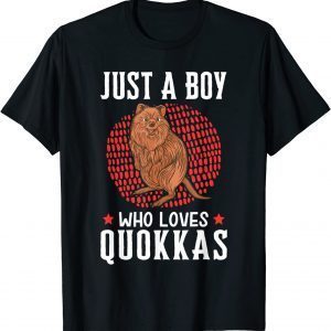 Boy who loves Quokkas short-tailed scrub Wallaby Quokka T-Shirt