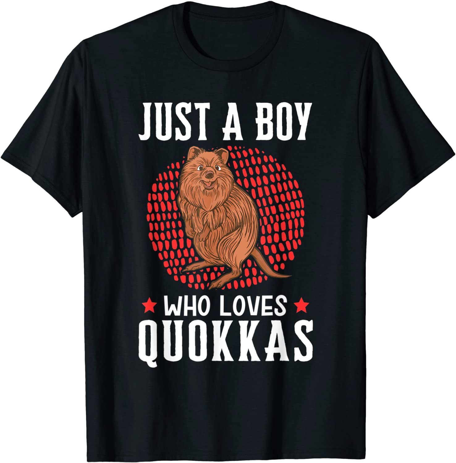 Boy who loves Quokkas short-tailed scrub Wallaby Quokka T-Shirt