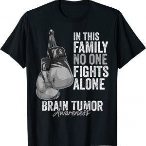 Brain Tumor Awareness Month Boxing Gloves Gray Cancer Ribbon Classic Shirt