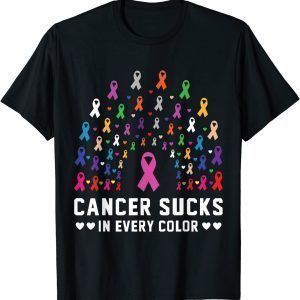 Cancer Sucks In Every Color Fighter Classic Shirt