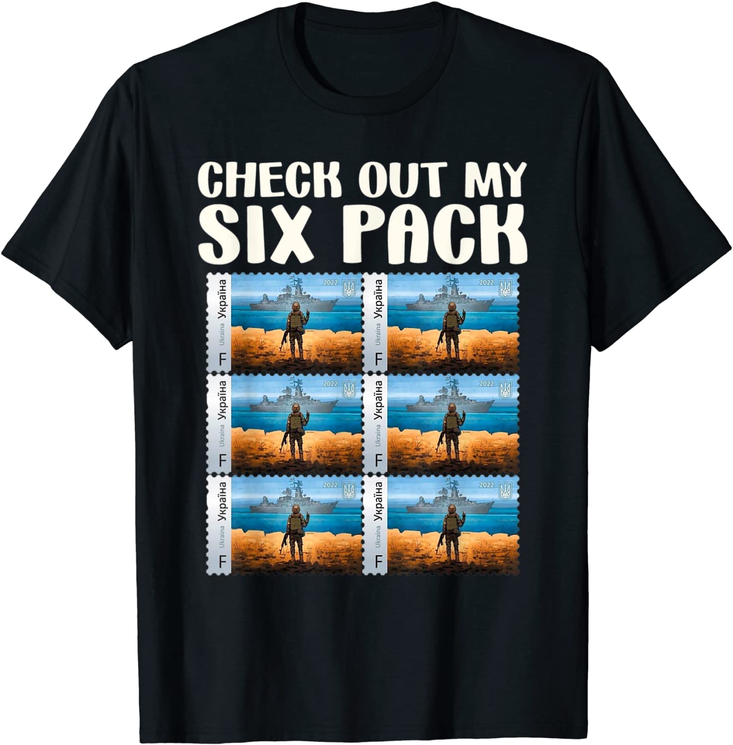 Check Out My Six Pack Ukraine Postage Stamps Classic Shirt