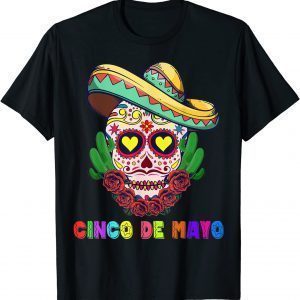 Cinco De Mayo Mexican Cross Sunglasses Skull Mustache Fiesta Classic Shirt