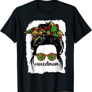 Classy Mom Life With Leopard Mom Marijuana Weed Lover 2022 Shirt