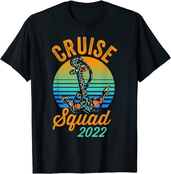 Cruise Squad 2022 Cowhide Leopard Anchor Cruising Fans Limited Shirt