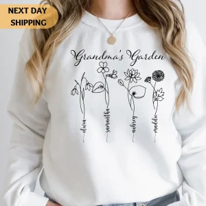 Custom Birth Flower Grandma Mother's Day 2022 Shirt