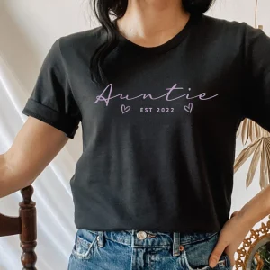 Customized Auntie Est 2022 Mother's Day Classic Shirt