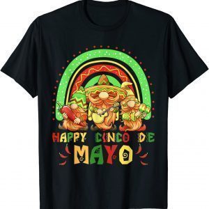 Cute Gnome Cinco De Mayo Rainbow Mexican Fiesta Match Outfit 2022 Shirt