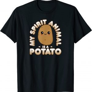 Cute Kawaii My Spirit Animal Is A Potato 2022 Shirt