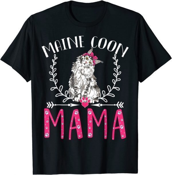 Cute Maine Coon, Main Coon Mama Mother Day Classic Shirt