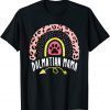 Dalmatian Mama Rainbow Leopard Pink Dog Mom Cute Classic Shirt