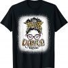 Dance Mom Leopard Messy Bun Bleached Mother's Day Classic Shirt
