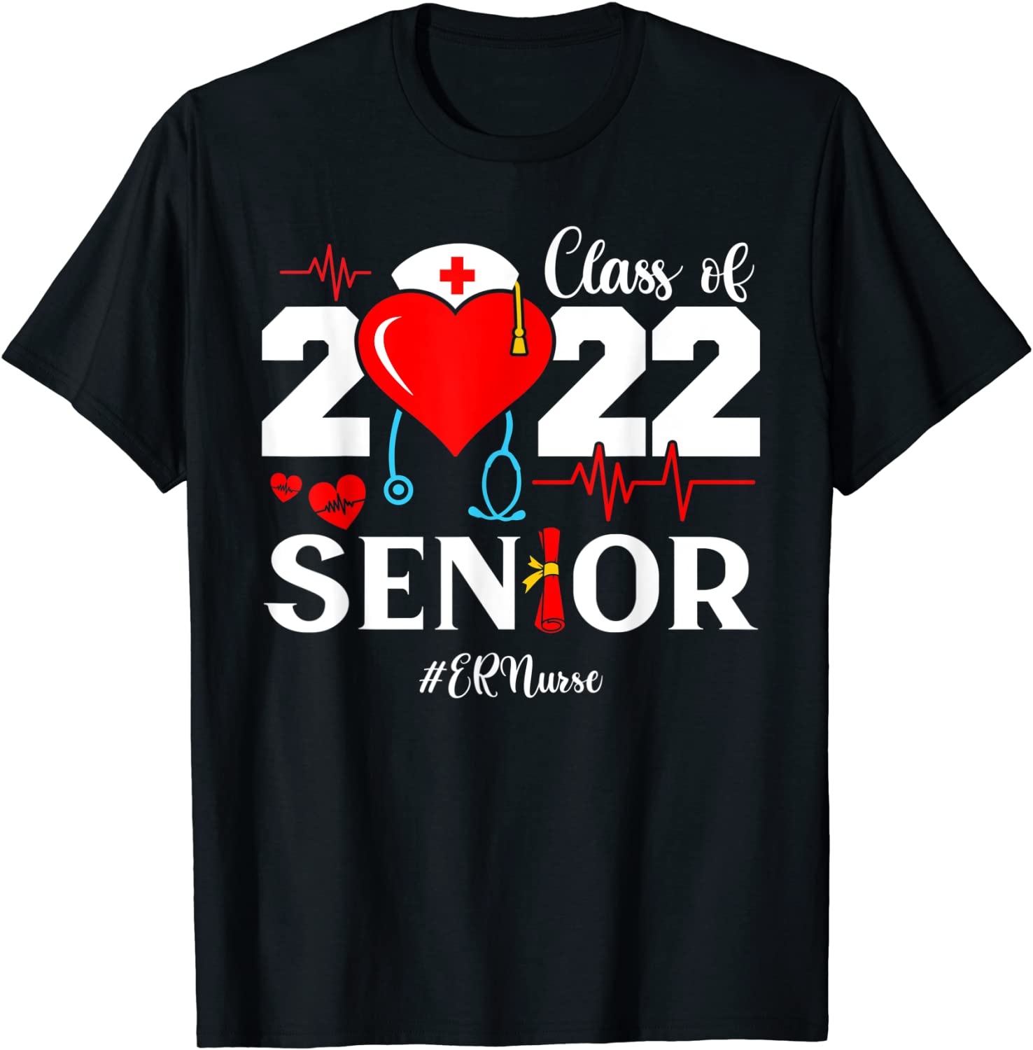 ER Nurse Nursing Student Class Of 2022 Senior Graduation Classic Shirt