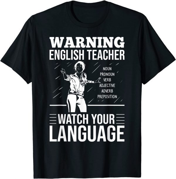 English Teacher Outfit English Grammar Checker Punctuation T-Shirt