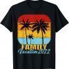 Family Vacation 2022 Beach Tropical Matching Group Vintage 2022 Shirt