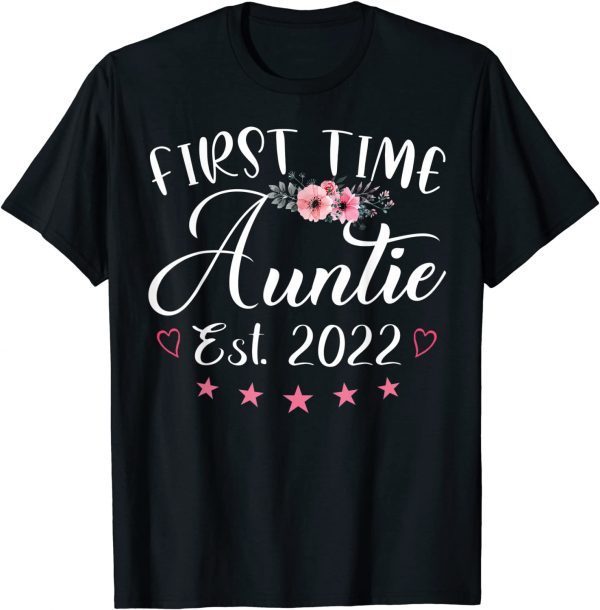 First Time Auntie est. 2022 Mothers Day New Mom Classic Shirt