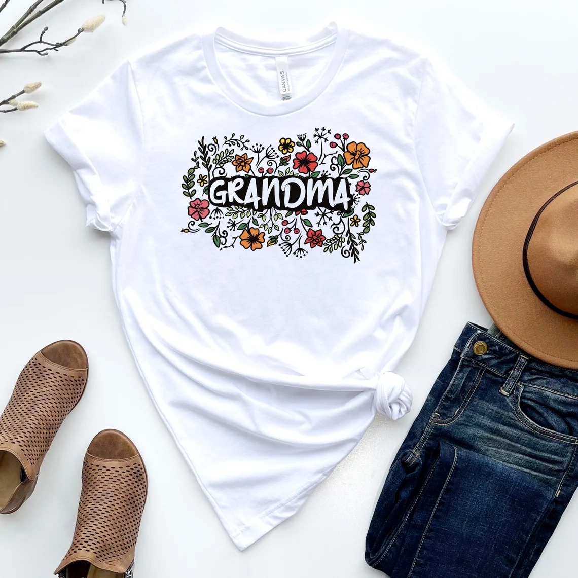 Floral Grandma Mother's Day 2022 Shirt