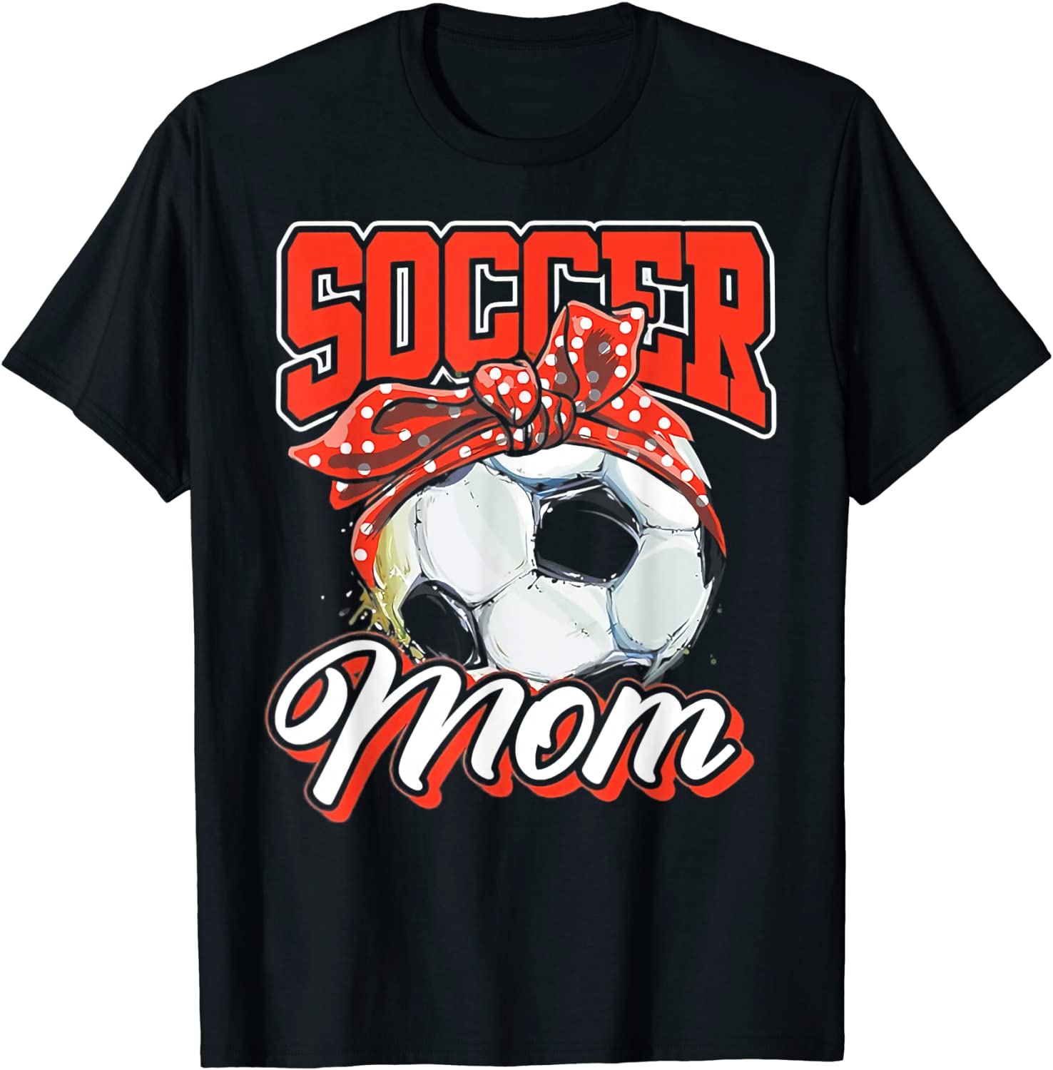 Football Soccer Mom Messy Bun Mother’s Day Soccer Ball 2022 Shirt