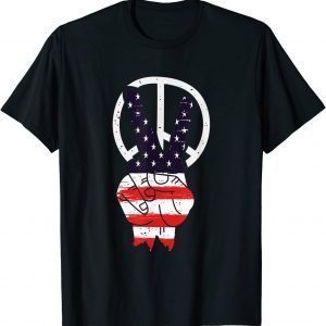 Fourth 4th of July American Flag Peace 2022 Shirt