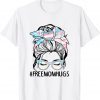 Free Mom Hugs Messy Bun Transgender Pride Rainbow Flag Classic Shirt