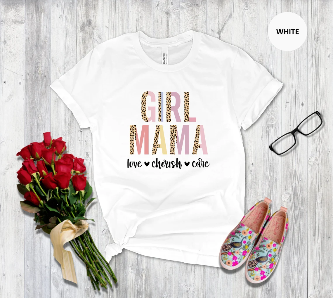 Girl Mama Love Cheris Care Leopard Print Mother's Day 2022 Shirt