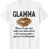 Glamma Leopard Lips Kiss Glam Ma Description Mother's Day T-Shirt