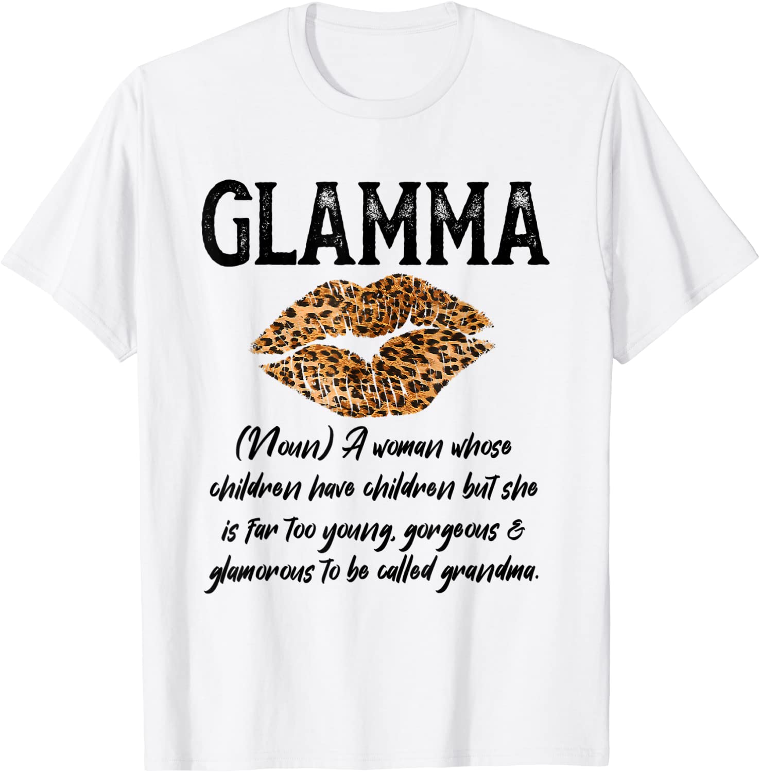 Glamma Leopard Lips Kiss Glam Ma Description Mother's Day 2022 Shirt ...