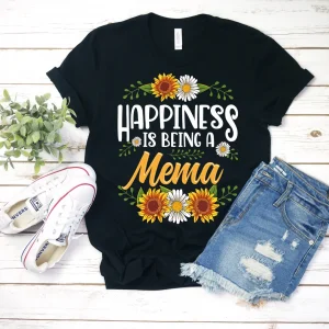 Happiness Is Being A Mema Mother's Day 2022 Shirt