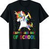 Happy Last Day Of School 2022 Teacher Student Cute Unicorn Classic T-Shirt