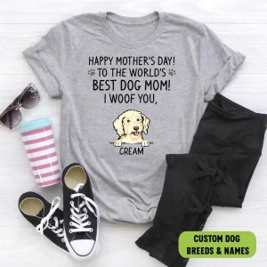Happy Mother's Day to The Best Dog Mom Ever 2022 Shirt