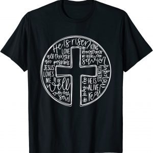 He Is Risen Easter Jesus Christian Cross Jesus Christian T-Shirt
