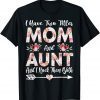 I Have Two Titles Mom And Aunt Floral Mother's Day 2022 Shirt