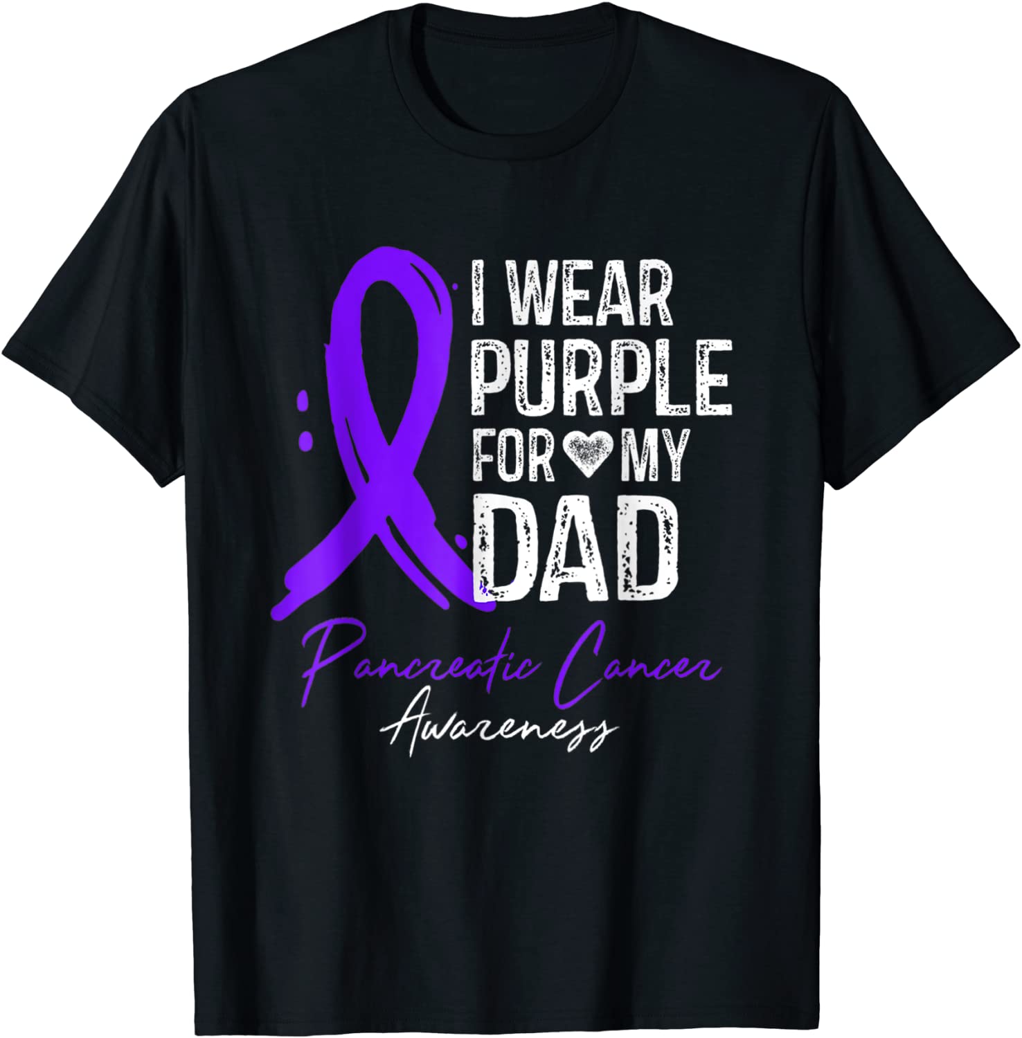 I Wear Purple For My Dad Pancreatic Cancer Awareness 2022 Shirt