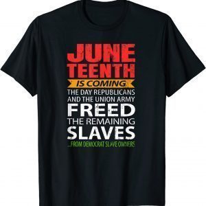 Juneteenth Freedom Day June 19 African American Conservative T-Shirt