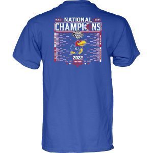 Kansas Jayhawks 2022 Basketball National Champions Bracket T-Shirt2