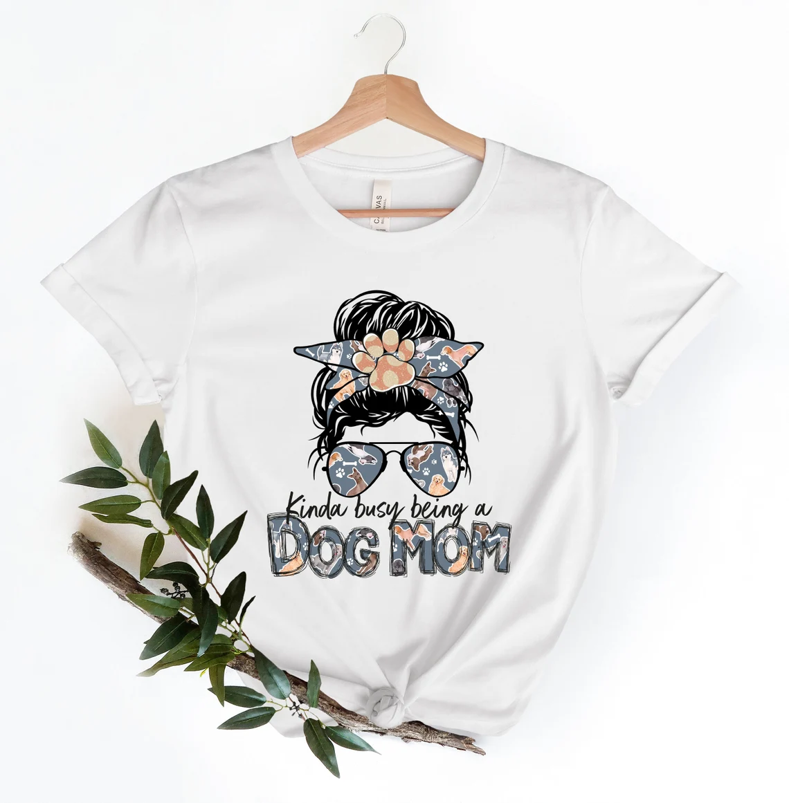 Kinda Busy Being A Dog Mom Mothers Day 2022 Shirt