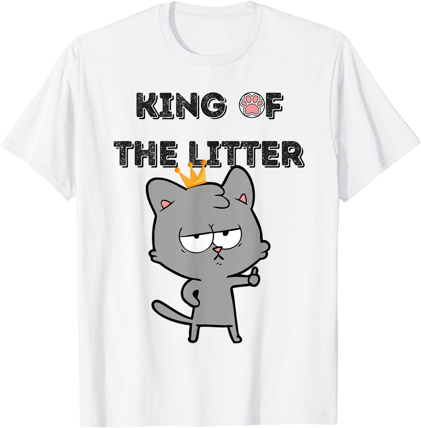King of The Litter - Kitty Litter Cat Lover T-Shirt