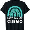 Last Day Of Chemo Rainbow Ovarian Cancer Awareness Support Classic Shirt