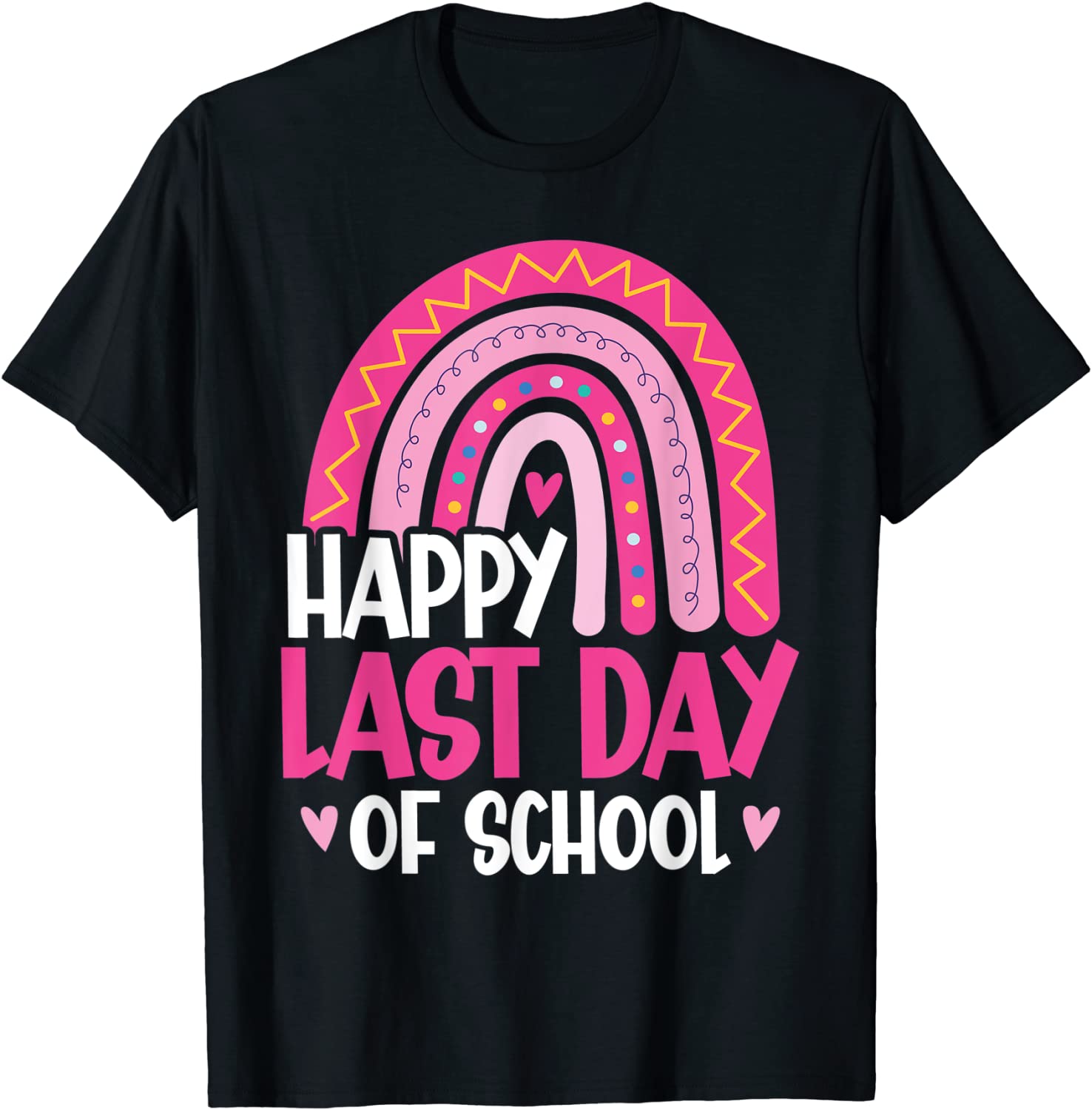 Last Day of School 2022 Rainbow Lunch Lady Teacher 2022 Shirt