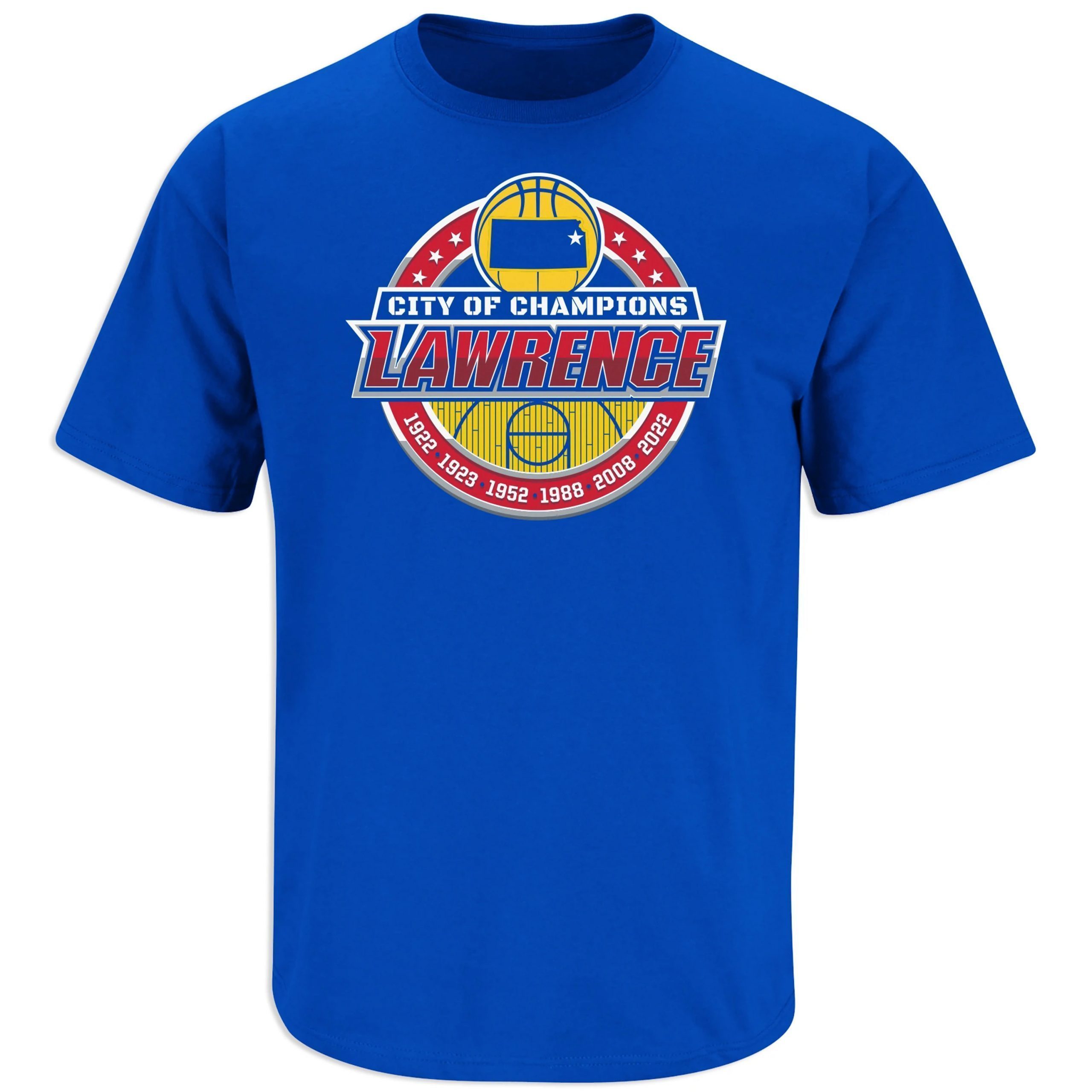 Lawrence City of Champions Kansas College Basketball 2022 Shirt