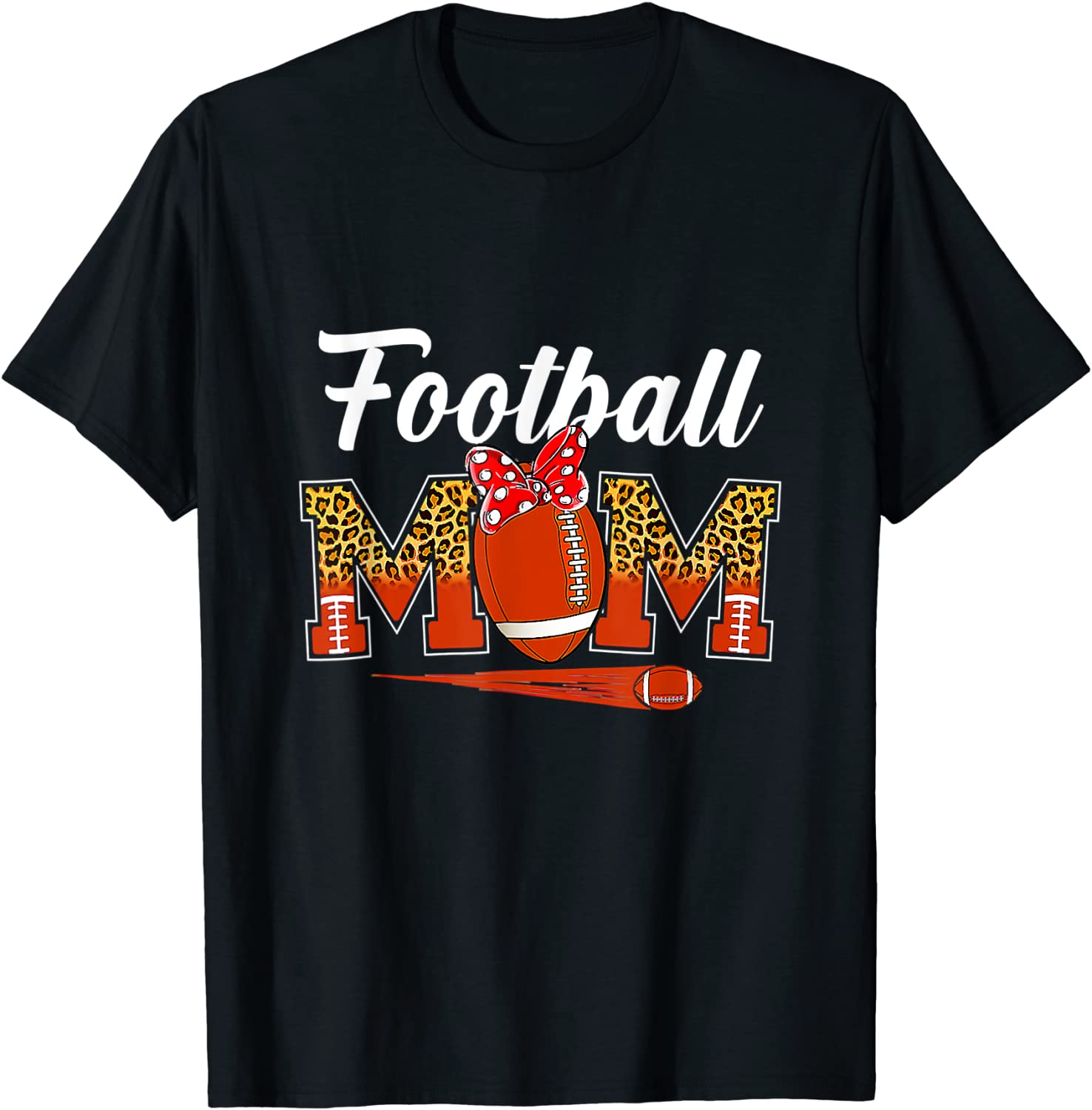 Leopard Football Mom Mother's Day Mom Football Lovers Classic Shirt