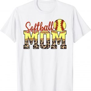 Leopard Softball Mom Game Day Mother's Day 2022 Classic Shirt