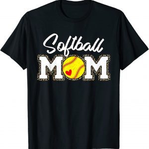 Leopard Softball Mom Softball Game Day Vibes Mother's Day 2022 Shirt