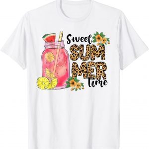 Leopard Sweet Summer Time I Love Summer Beach Vacation T-Shirt
