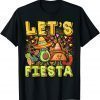 Let's Fiesta Cinco De Mayo Cartoon Taco And Avocado 2022 Shirt