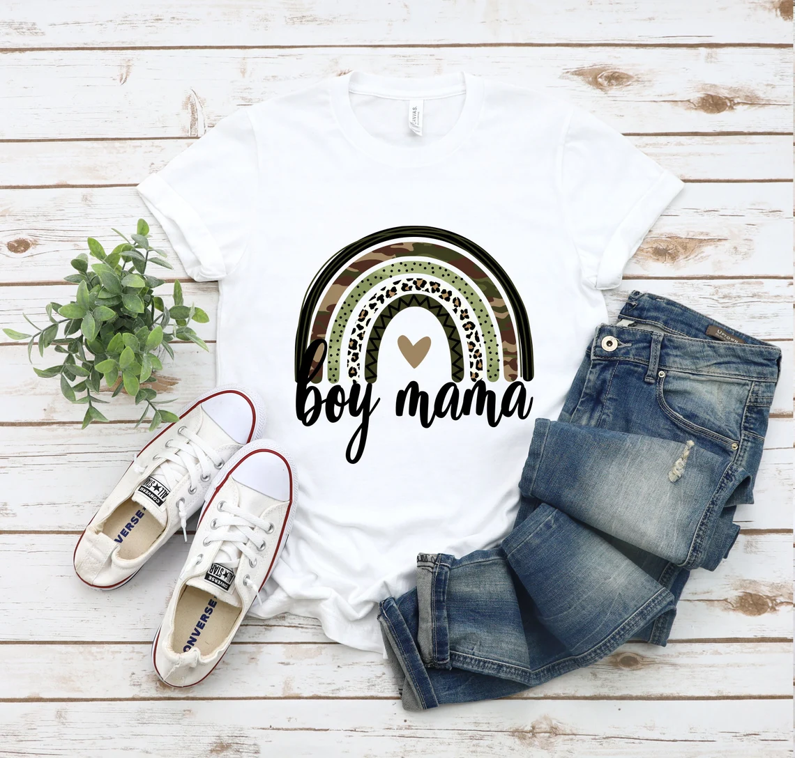 Mother Of A Boy Rainbow Mothers Day Classic Shirt