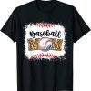 Mothers Day Distressed Leopard Pattern Baseball Mom 2022 Shirt