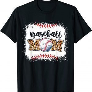 Mothers Day Distressed Leopard Pattern Baseball Mom 2022 Shirt