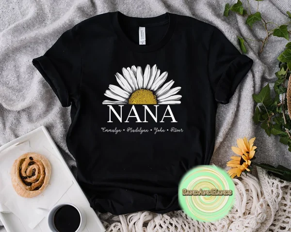 Nana Daisy Personalized Name Mothers Day 2022 Shirt